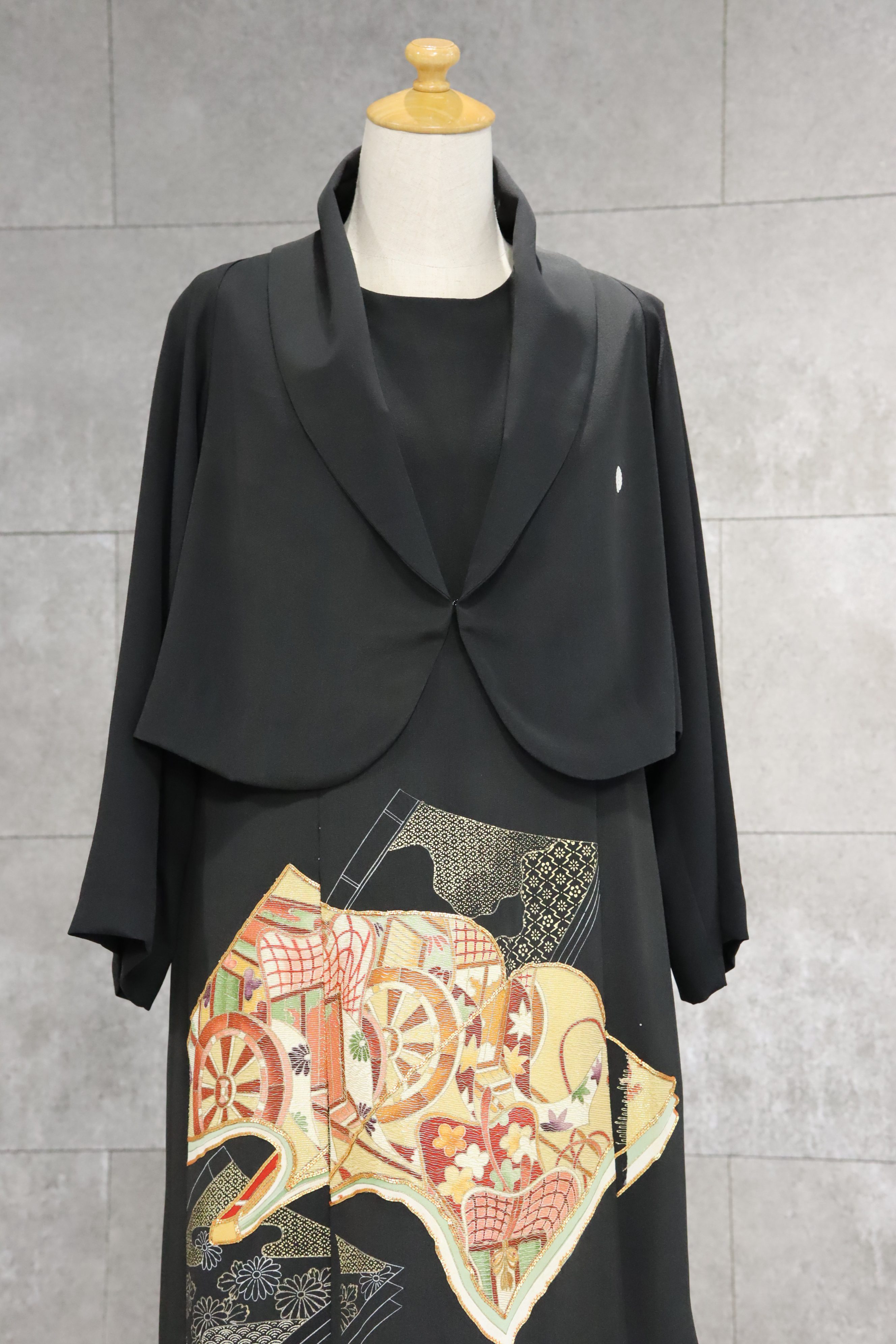 A様（栃木県）黒留袖着物からアンサンブルドレス
